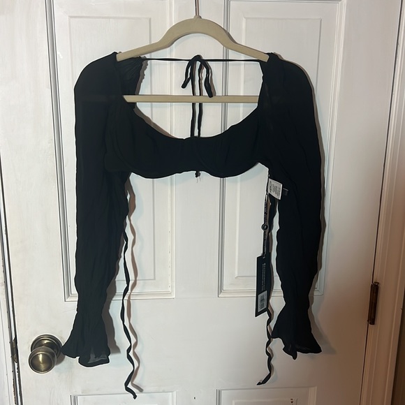 White Fox Sheer Perfection Crop top (size S) - Picture 4 of 5